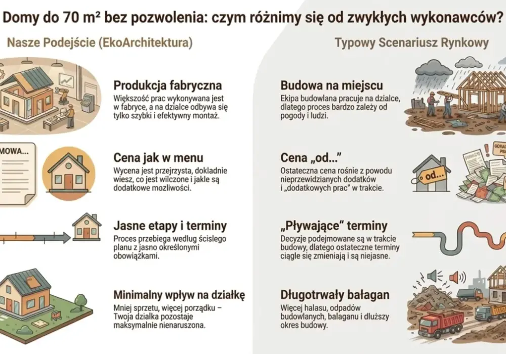 Dom na zgłoszenie do 70 m² - warunki, dokumenty i terminy