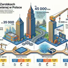 Ile zarabia kierownik budowy? W branży budowlanej widełki płacowe dla kierownika budowy wahają się od 12 000 do 20 000 PLN.